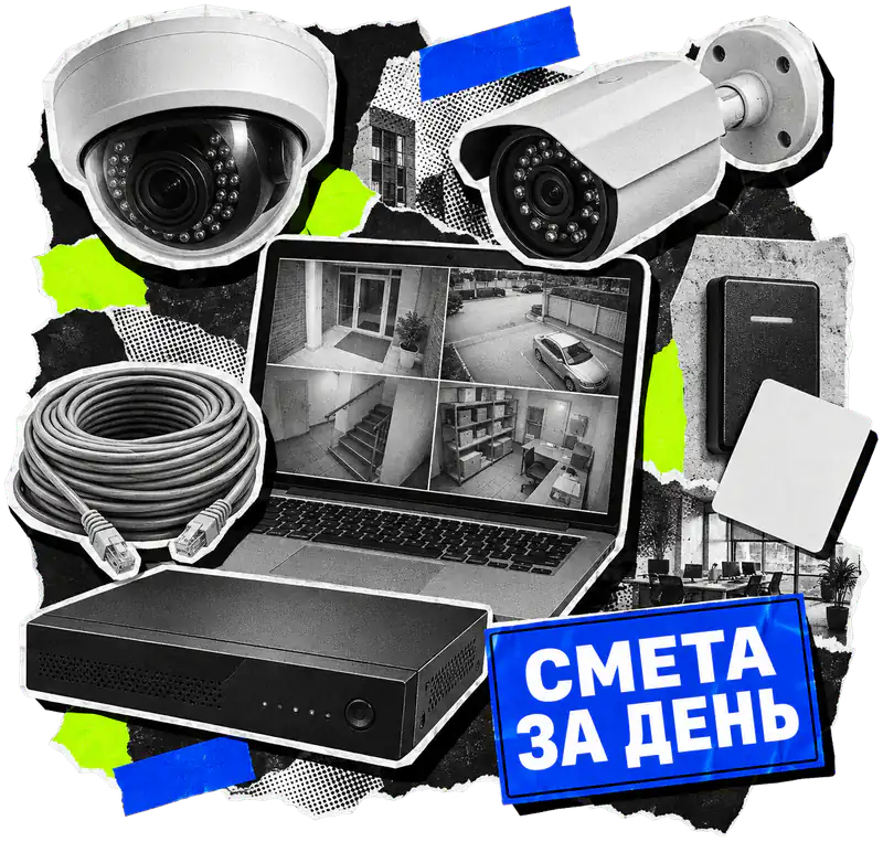 Коллаж к кейсу: Реклама видеонаблюдения в Екатеринбурге